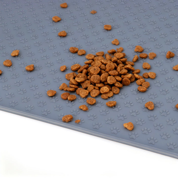 Dog Feeder Mat Non Slip With Raised Edges 15.5 x 23.5 Inches Fall 2025 Pet Essential Keeps Floors Clean