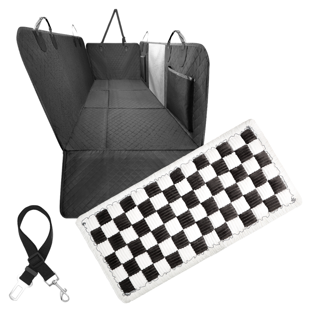Car Seat Cover Hammock Waterproof Protector With Storage Pockets And Mesh Window For Cars And Trucks Fall 2025 Gift