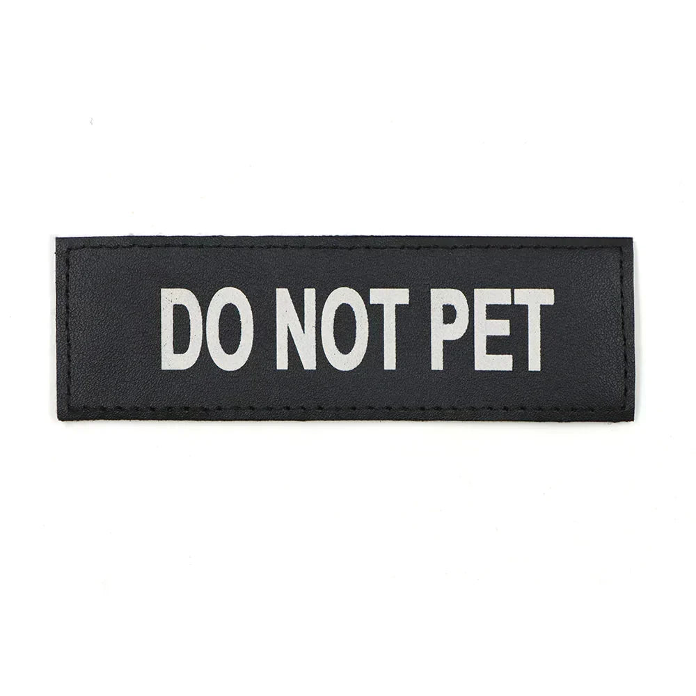 Do Not Pet Patch Velcro Harness Patch For Dogs, Boundary Sign, Training Accessory, Fall 2025