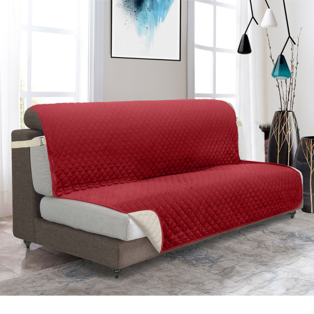 Couch Cover Furniture Protector With Side Pockets And Back Straps Reversible colours Fall 2025 Pet Friendly