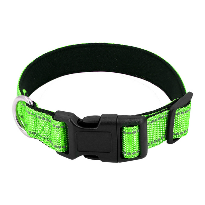 Reflective Dog Collar Quick-Lock Buckle - Safe Night Walks, Fall 2025 Gift Idea For Pets