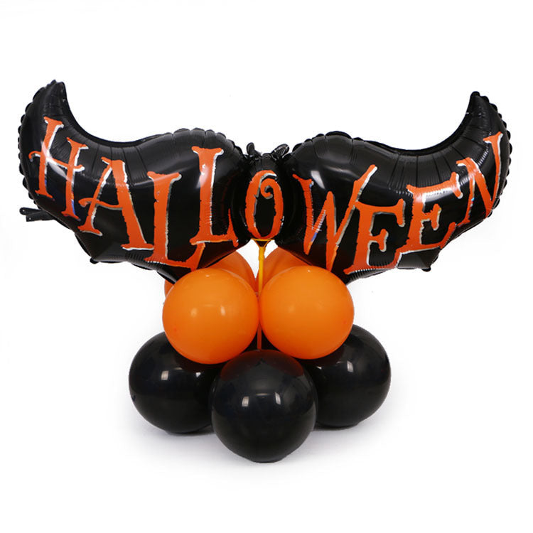Halloween Balloons Party Kit With Banner And Props 2025