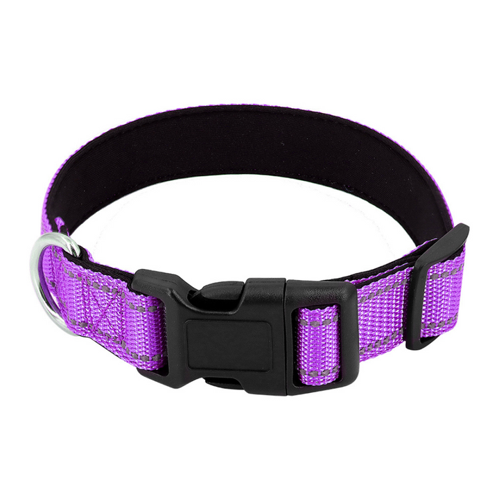 Reflective Dog Collar Quick-Lock Buckle - Safe Night Walks, Fall 2025 Gift Idea For Pets