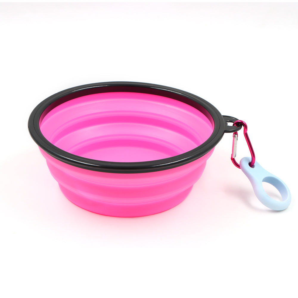 Collapsible Travel Bowl With Clip Silicone Dog Bowl Portable Pet Hydration For Travel 2025 Holiday