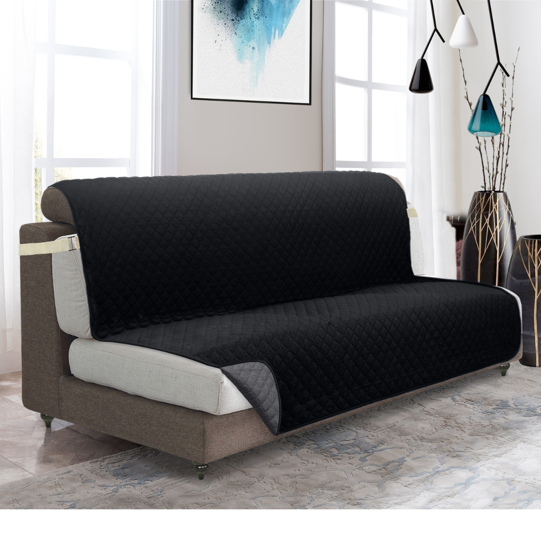 Couch Cover Furniture Protector With Side Pockets And Back Straps Reversible colours Fall 2025 Pet Friendly