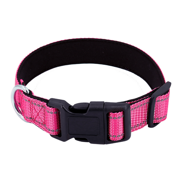Reflective Dog Collar Quick-Lock Buckle - Safe Night Walks, Fall 2025 Gift Idea For Pets
