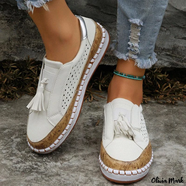 Moccasin Slippers for Women, Comfortable Low Heel Slip-On Shoes in Various colors