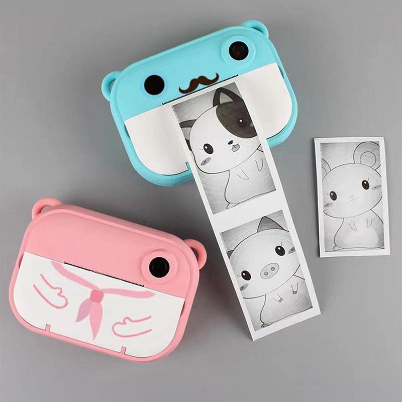 Kid Instant Print Camera - Fun Photography for Kids, Lightweight, Easy to Use, Black &amp; White Prints