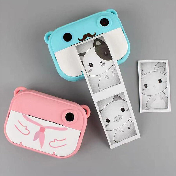 Kid Instant Print Camera - Fun Photography for Kids, Lightweight, Easy to Use, Black &amp; White Prints