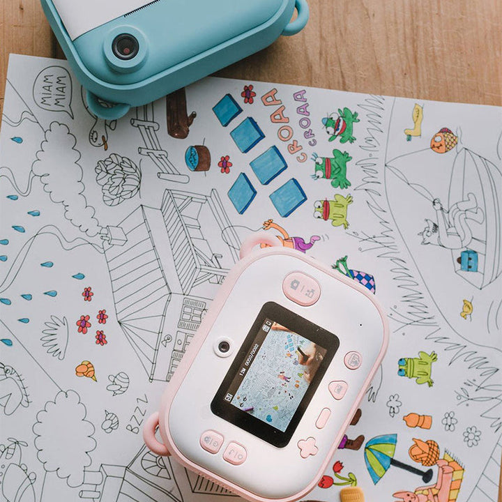 Kid Instant Print Camera - Fun Photography for Kids, Lightweight, Easy to Use, Black &amp; White Prints