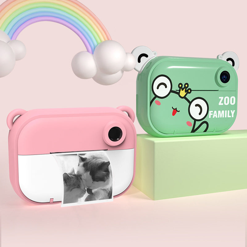 Kid Instant Print Camera - Fun Photography for Kids, Lightweight, Easy to Use, Black &amp; White Prints