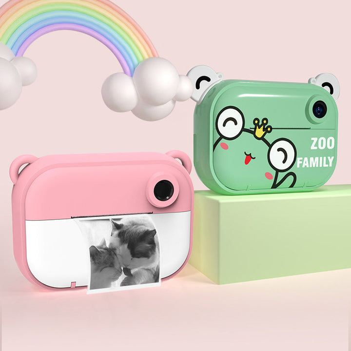 Kid Instant Print Camera - Fun Photography for Kids, Lightweight, Easy to Use, Black &amp; White Prints