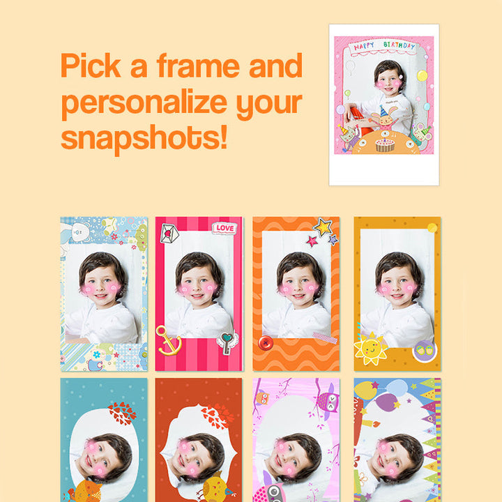 Kid Instant Print Camera - Fun Photography for Kids, Lightweight, Easy to Use, Black &amp; White Prints