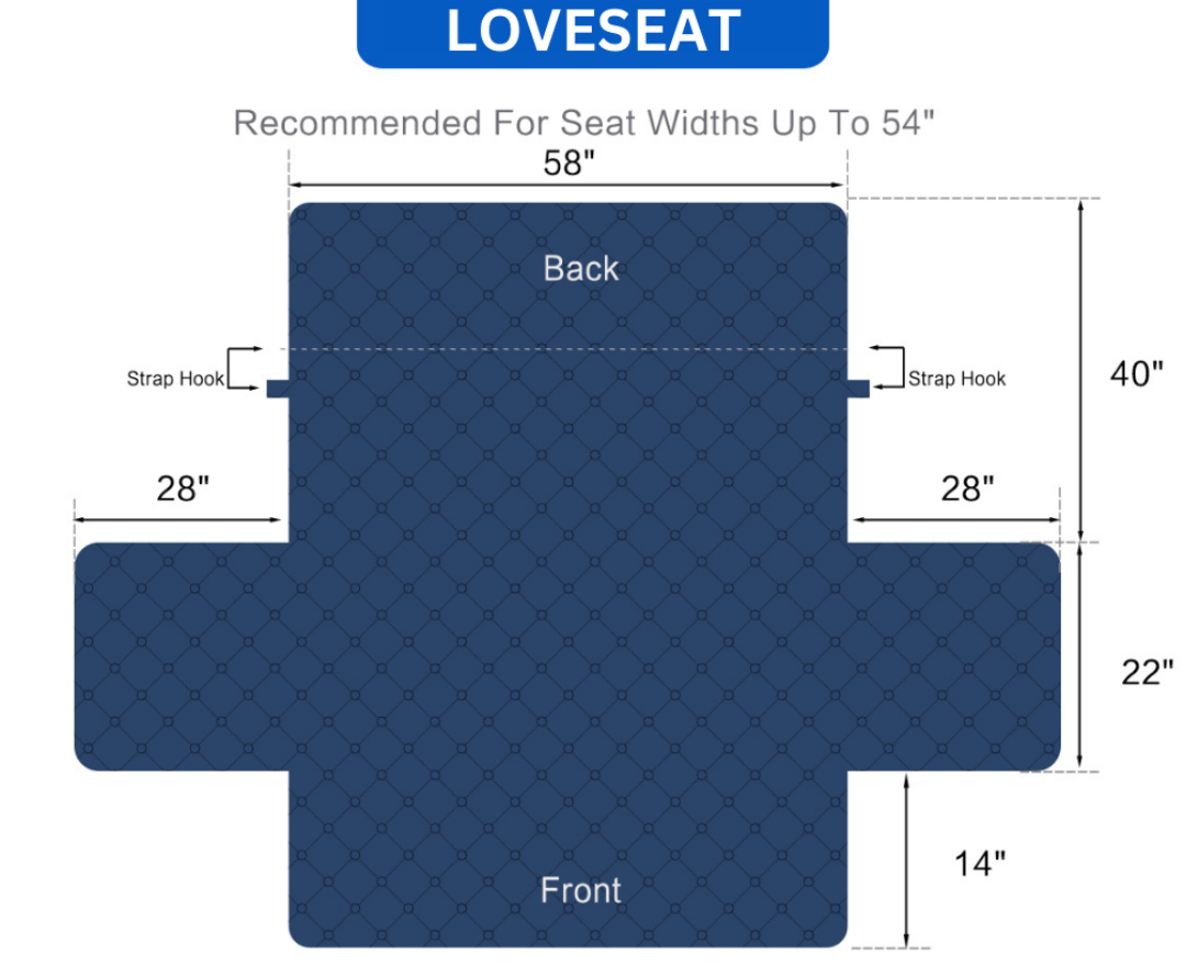 Couch Cover Furniture Protector With Side Pockets And Back Straps Reversible colours Fall 2025 Pet Friendly