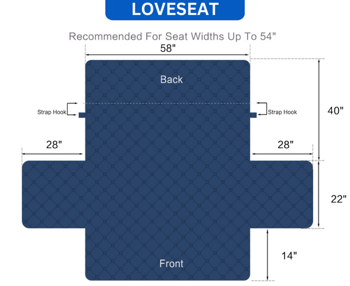 Couch Cover Furniture Protector With Side Pockets And Back Straps Reversible colours Fall 2025 Pet Friendly