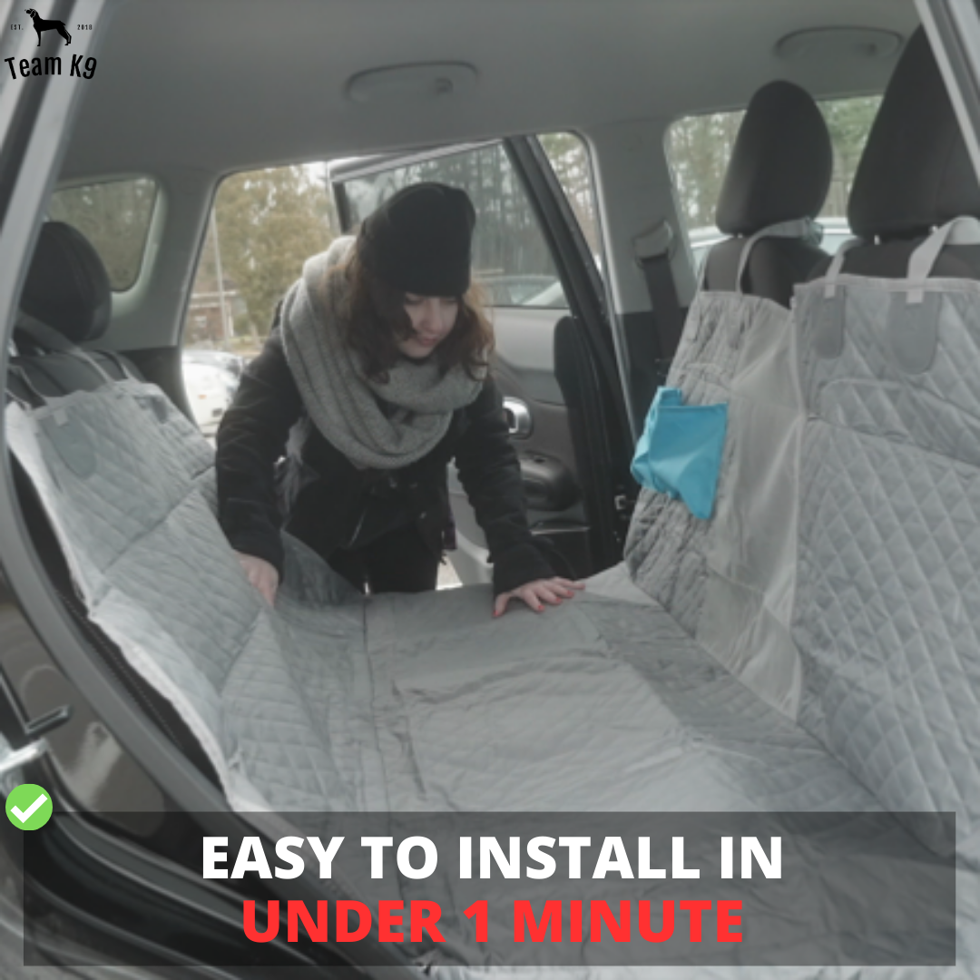 Car Seat Hammock Cover, Waterproof Non Slip Backseat Protector With Pockets, Free Safety Belt, Fall 2025 Travel
