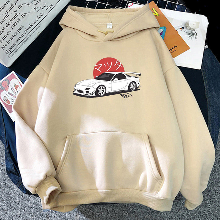 Lightweight Unisex Hoodie - Drop-Shoulder, Cotton, Everyday