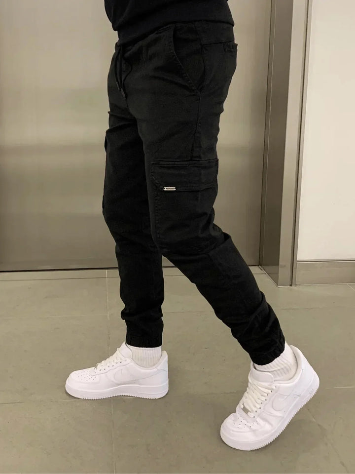 Comfortable Loose Fit  Cargo Pants for Women with Practical Pockets and Elastic Waistband