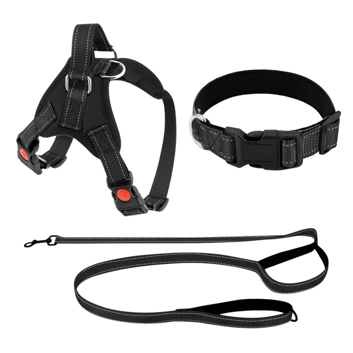 Dog Harness No-Choke Adjustable Safety Harness Fall 2025 Trend Breathable Padding For Gentle Control
