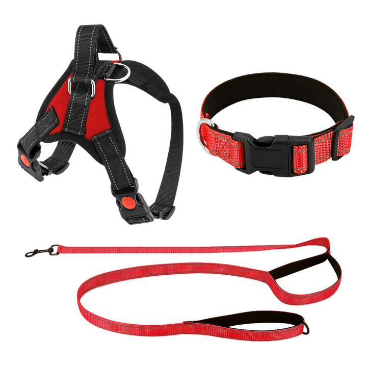 Dog Harness No-Choke Adjustable Safety Harness Fall 2025 Trend Breathable Padding For Gentle Control