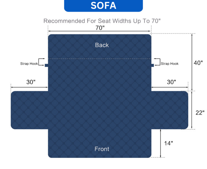 Couch Cover Furniture Protector With Side Pockets And Back Straps Reversible colours Fall 2025 Pet Friendly