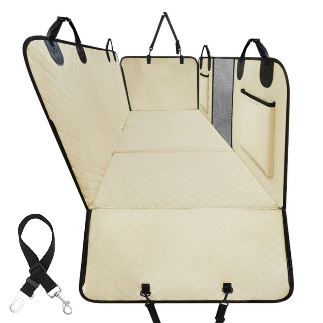 Car Seat Cover Hammock Waterproof Protector With Storage Pockets And Mesh Window For Cars And Trucks Fall 2025 Gift