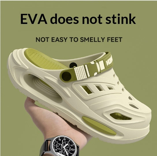 Breathable unisex clog sandals – slip-resistant, EVA, deodorising, casual leisure