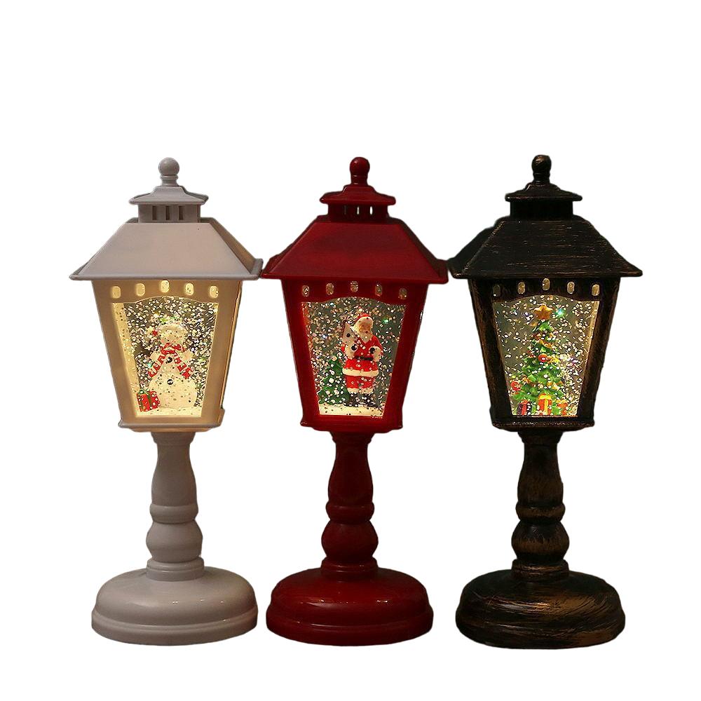 Illuminated Christmas Night Light Table Lamps - Santa, Snowman &amp; Tree Decorations
