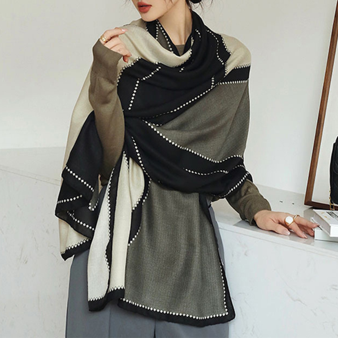Lightweight Women’s Rectangular Shawl - Cotton Viscose City
