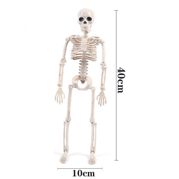 Halloween Plastic Skeleton Couple Props Wedding Veil Decor