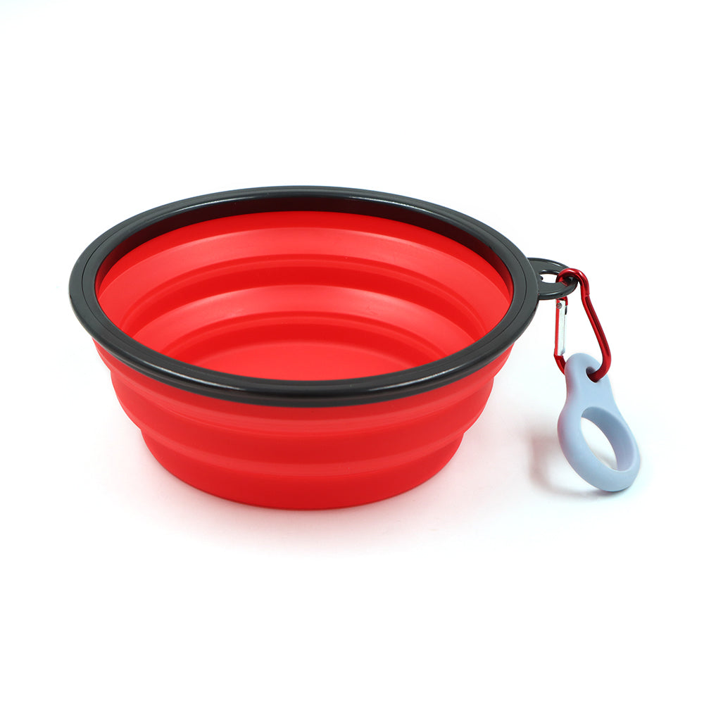 Collapsible Travel Bowl With Clip Silicone Dog Bowl Portable Pet Hydration For Travel 2025 Holiday