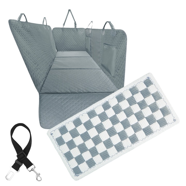 Car Seat Cover Hammock Waterproof Protector With Storage Pockets And Mesh Window For Cars And Trucks Fall 2025 Gift