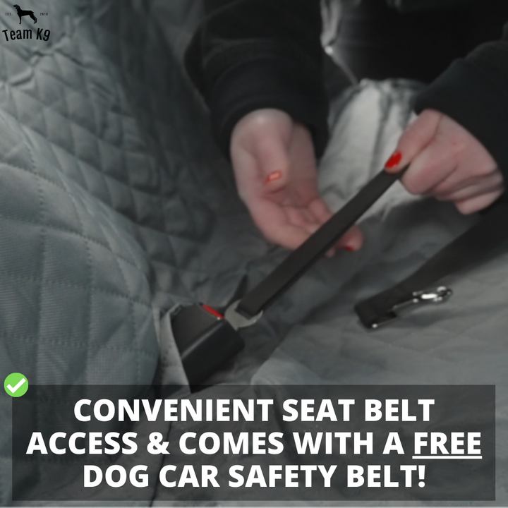 Car Seat Hammock Cover, Waterproof Non Slip Backseat Protector With Pockets, Free Safety Belt, Fall 2025 Travel