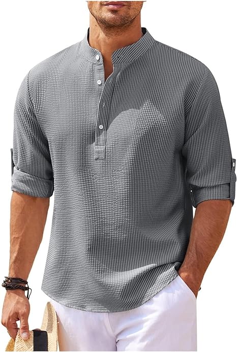 Relaxed Cotton Shirt for Casual Outings and Elegant Layering, Soft Breathable Fabric, Available in Various Sizes and colors
