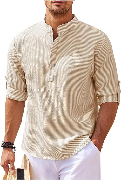 Relaxed Cotton Shirt for Casual Outings and Elegant Layering, Soft Breathable Fabric, Available in Various Sizes and colors
