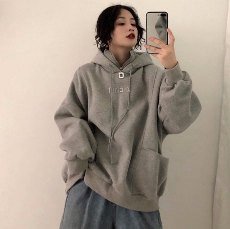 Oversized Cozy Womens Hoodie - Mid Length Fleece Winter