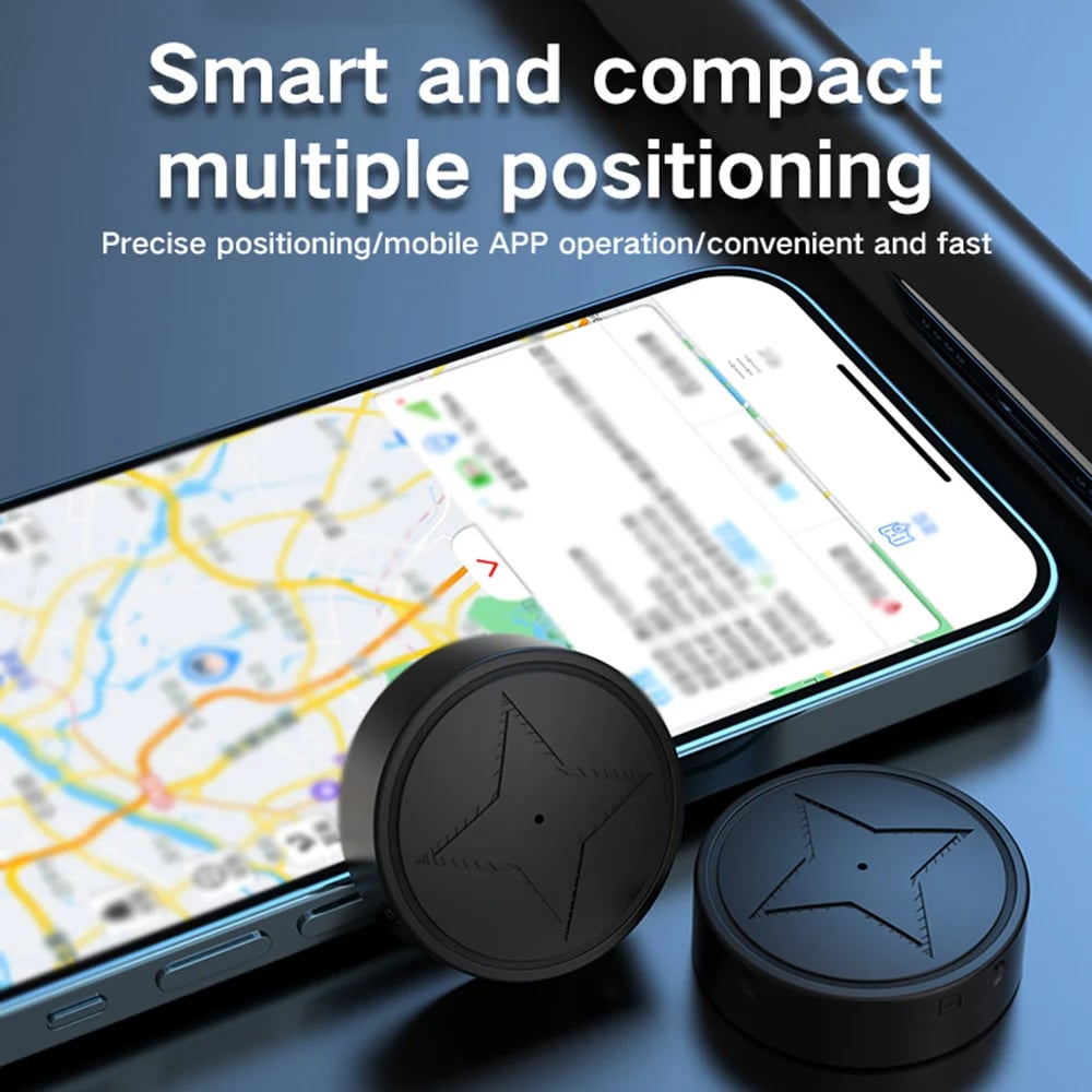 GPS Tracker for Cars – Real-Time Vehicle Tracker, Magnetic Anti-Theft GPS Device, Long Battery Life
