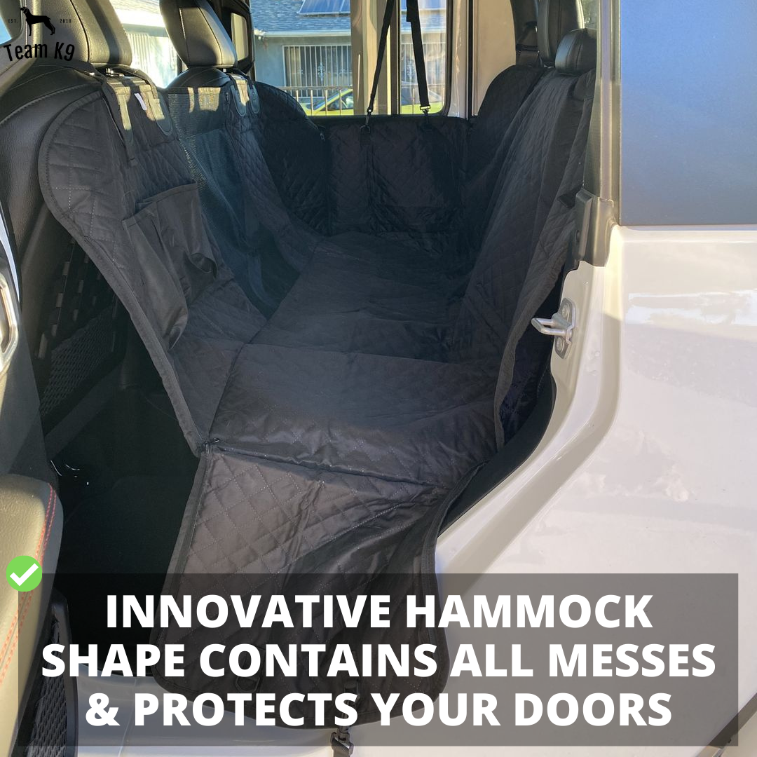 Car Seat Hammock Cover, Waterproof Non Slip Backseat Protector With Pockets, Free Safety Belt, Fall 2025 Travel