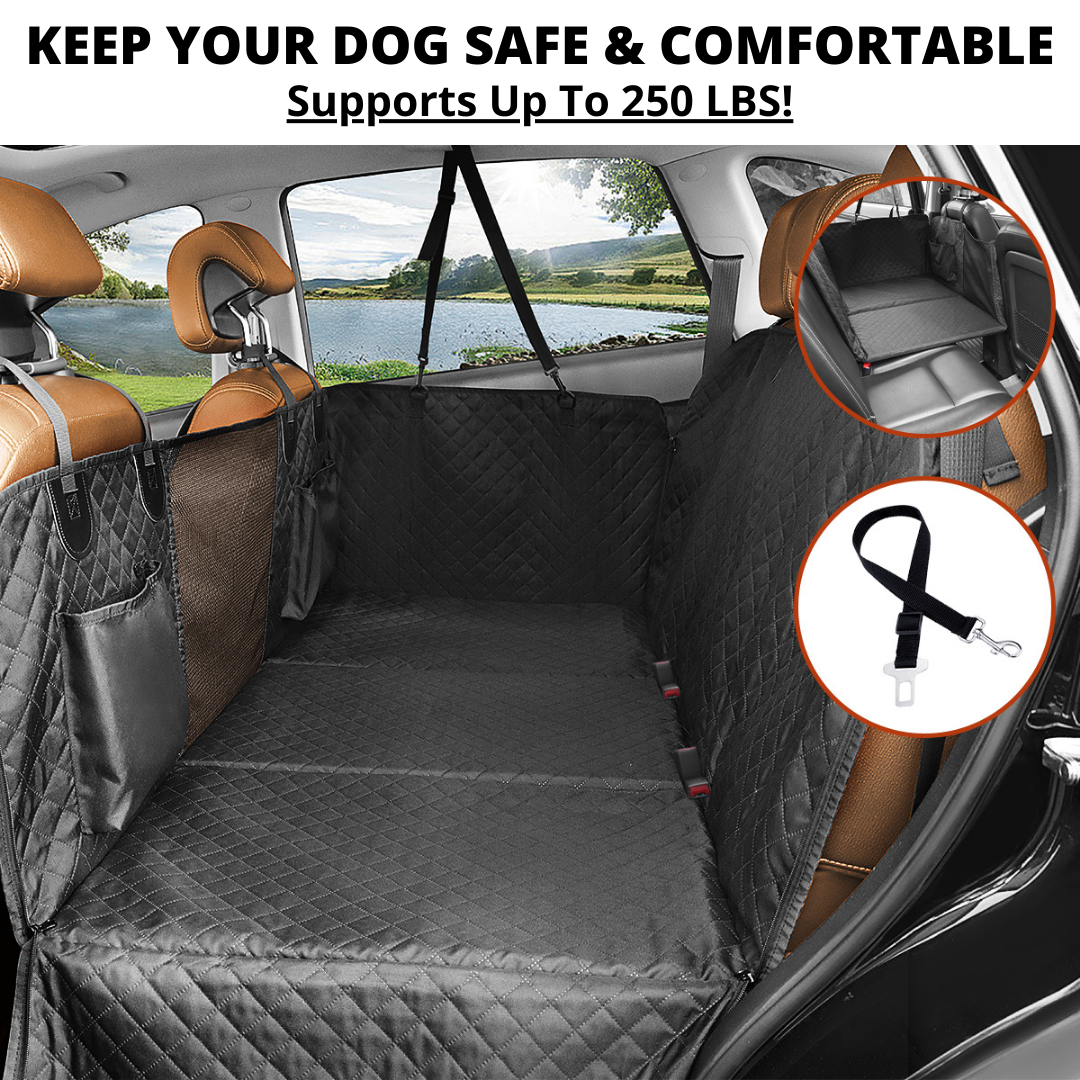 Car Seat Cover Hammock Waterproof Protector With Storage Pockets And Mesh Window For Cars And Trucks Fall 2025 Gift