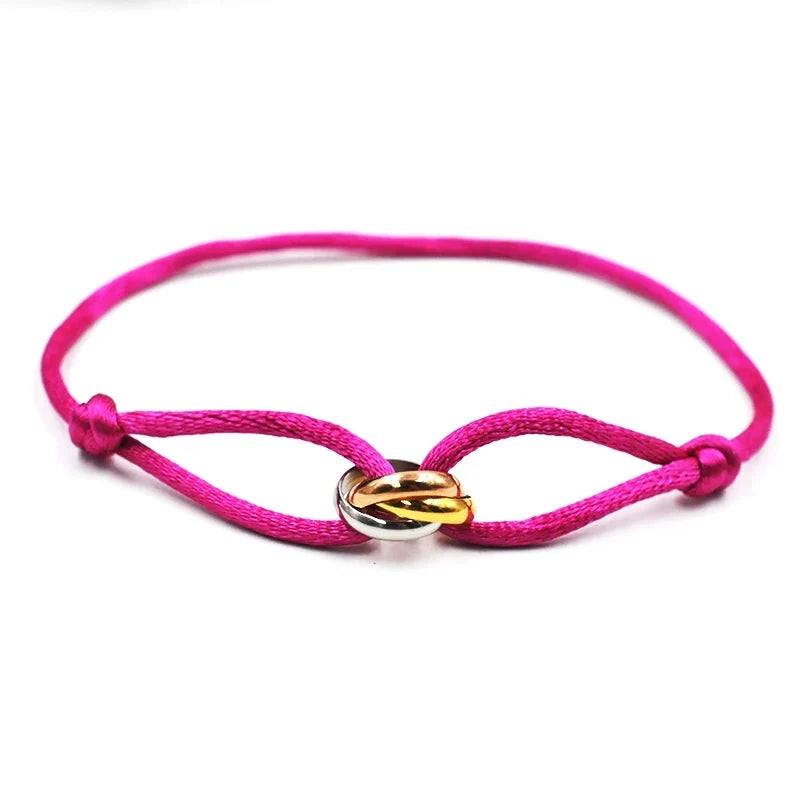 Bracelet Rope Chain Wrap Bracelet Adjustable Unisex jewelry 3 Metal Buckle Fall 2026 Trend Gift