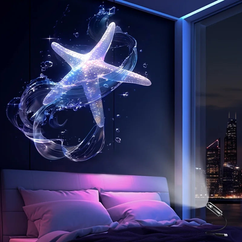 LED USB Projector Light Ocean Creature Projections Night Light Projection Patterns Kids Gift 2026 Festival Decor