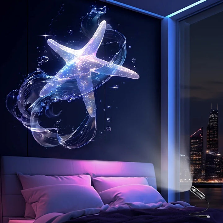 LED USB Projector Light Ocean Creature Projections Night Light Projection Patterns Kids Gift 2026 Festival Decor