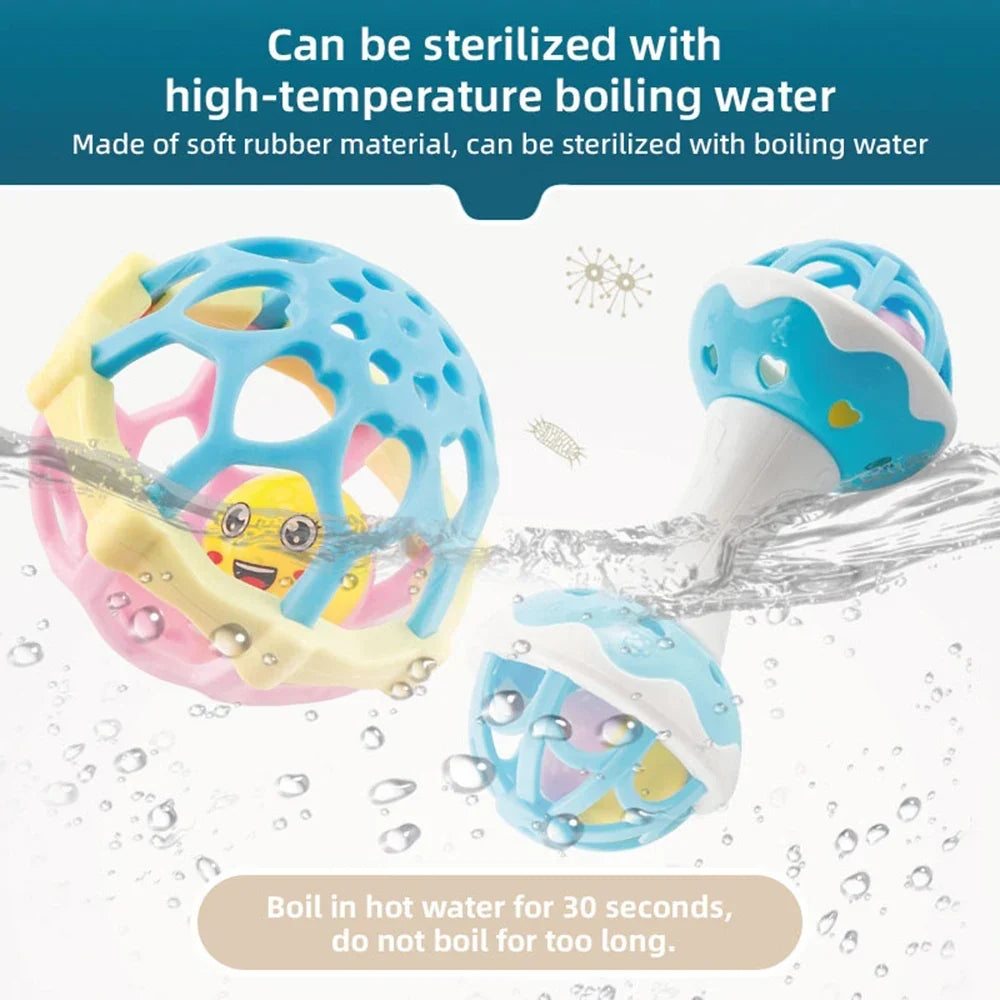 Baby Rattle Sensory Toy For Fine Motor Development