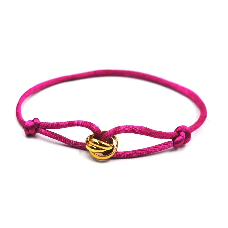 Bracelet Rope Chain Wrap Bracelet Adjustable Unisex jewelry 3 Metal Buckle Fall 2026 Trend Gift
