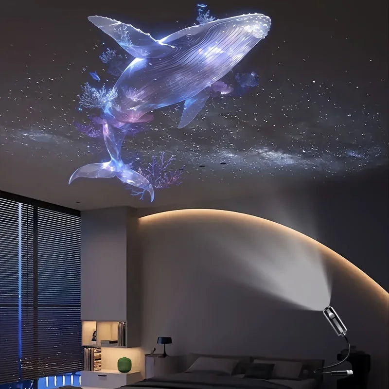 LED USB Projector Light Ocean Creature Projections Night Light Projection Patterns Kids Gift 2026 Festival Decor