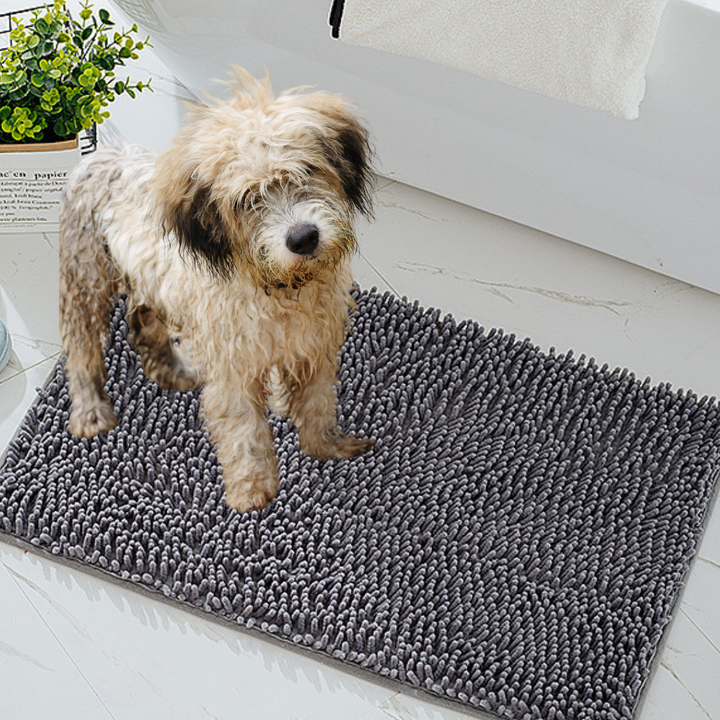 Paw-Drying Floor Mat With Superabsorbent Quick-Dry Microfiber Non-Slip Backing 31.5x20 Inches Fall 2025 Pet Care Gift