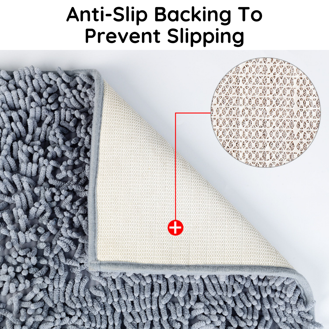 Paw-Drying Floor Mat With Superabsorbent Quick-Dry Microfiber Non-Slip Backing 31.5x20 Inches Fall 2025 Pet Care Gift