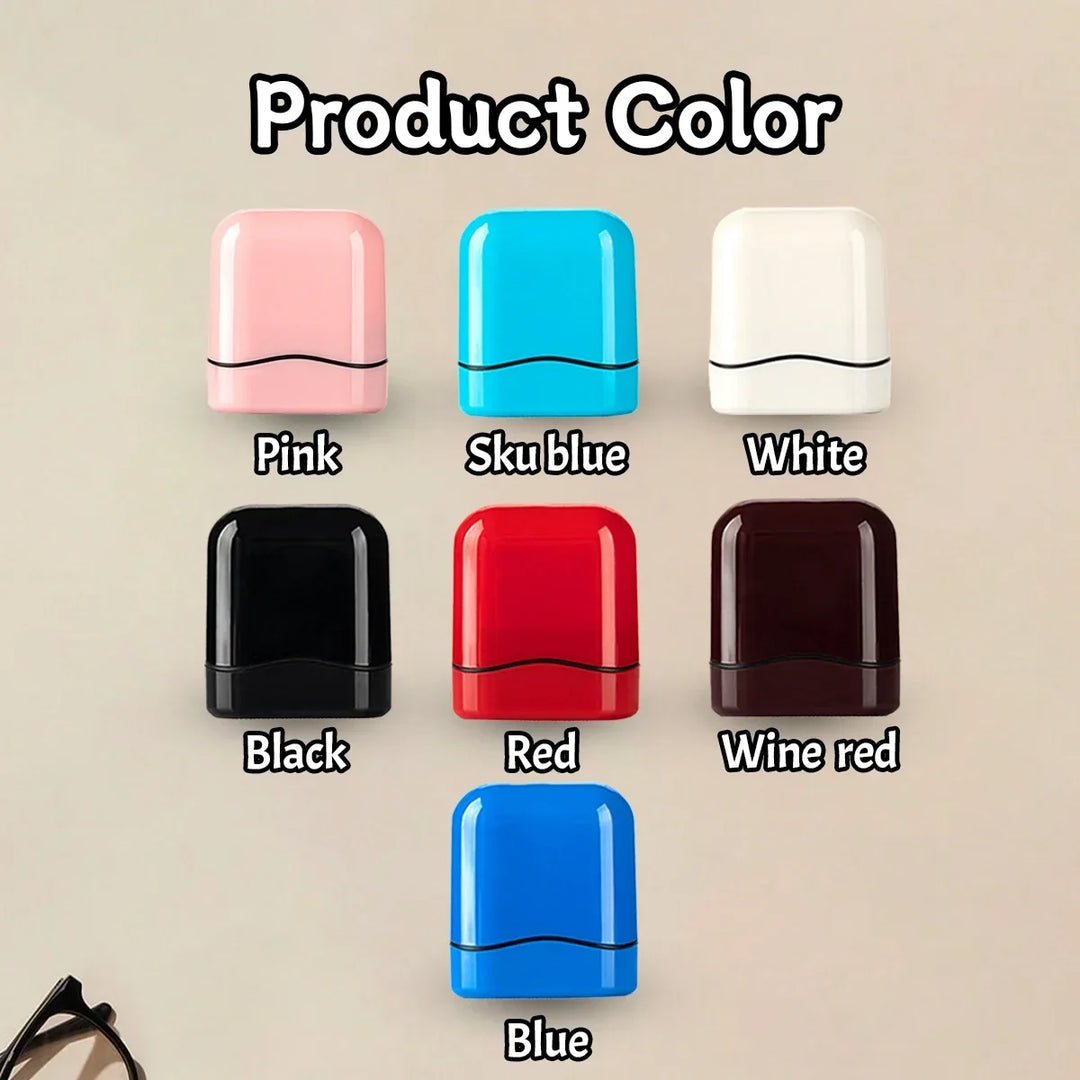 Personalized Custom Name Rubber Stamp + 100 Stickers – Self-Signing Stationery Set 2026