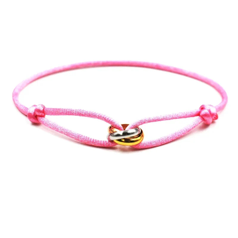 Bracelet Rope Chain Wrap Bracelet Adjustable Unisex jewelry 3 Metal Buckle Fall 2026 Trend Gift