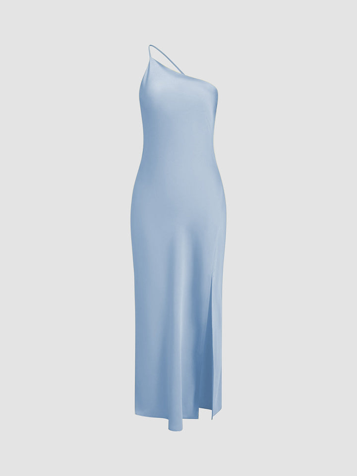 Elegant Backless Satin Floral Maxi Dress for Women with Open Shoulders and Long Skirt, Perfect for Special Occasions